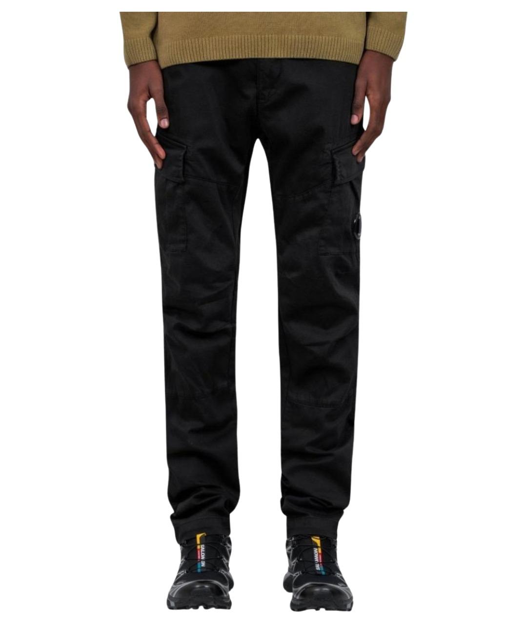 CP COMPANY Черные хлопковые повседневные брюки, фото 1