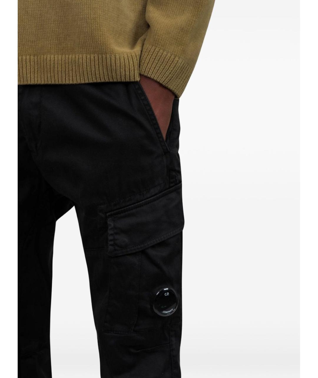 CP COMPANY Черные хлопковые повседневные брюки, фото 3