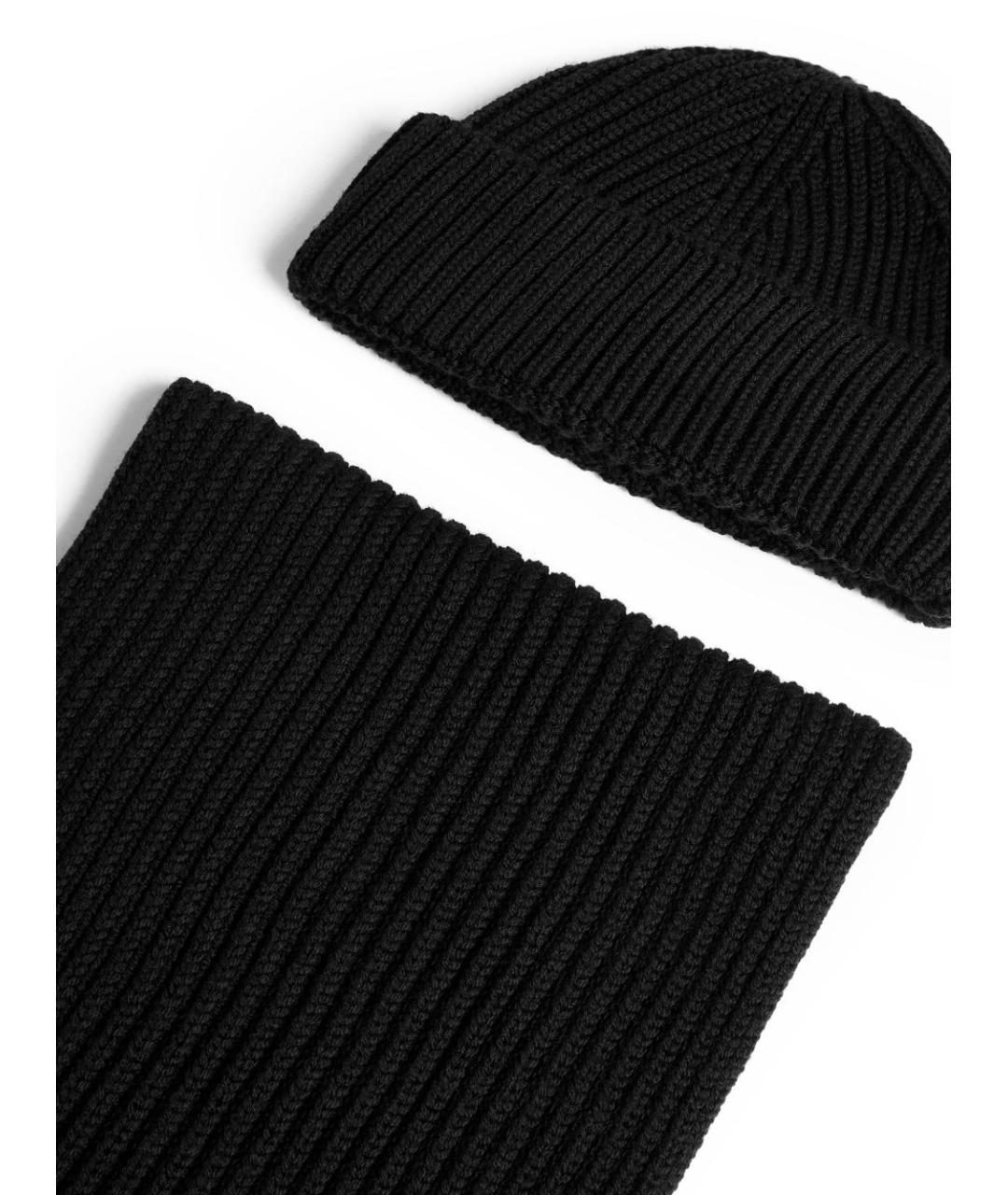 DSQUARED2 Черная шерстяная шапка, фото 3