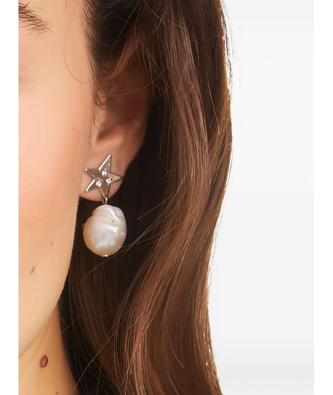 TORY BURCH Серебряные жемчужные серьги, фото 4