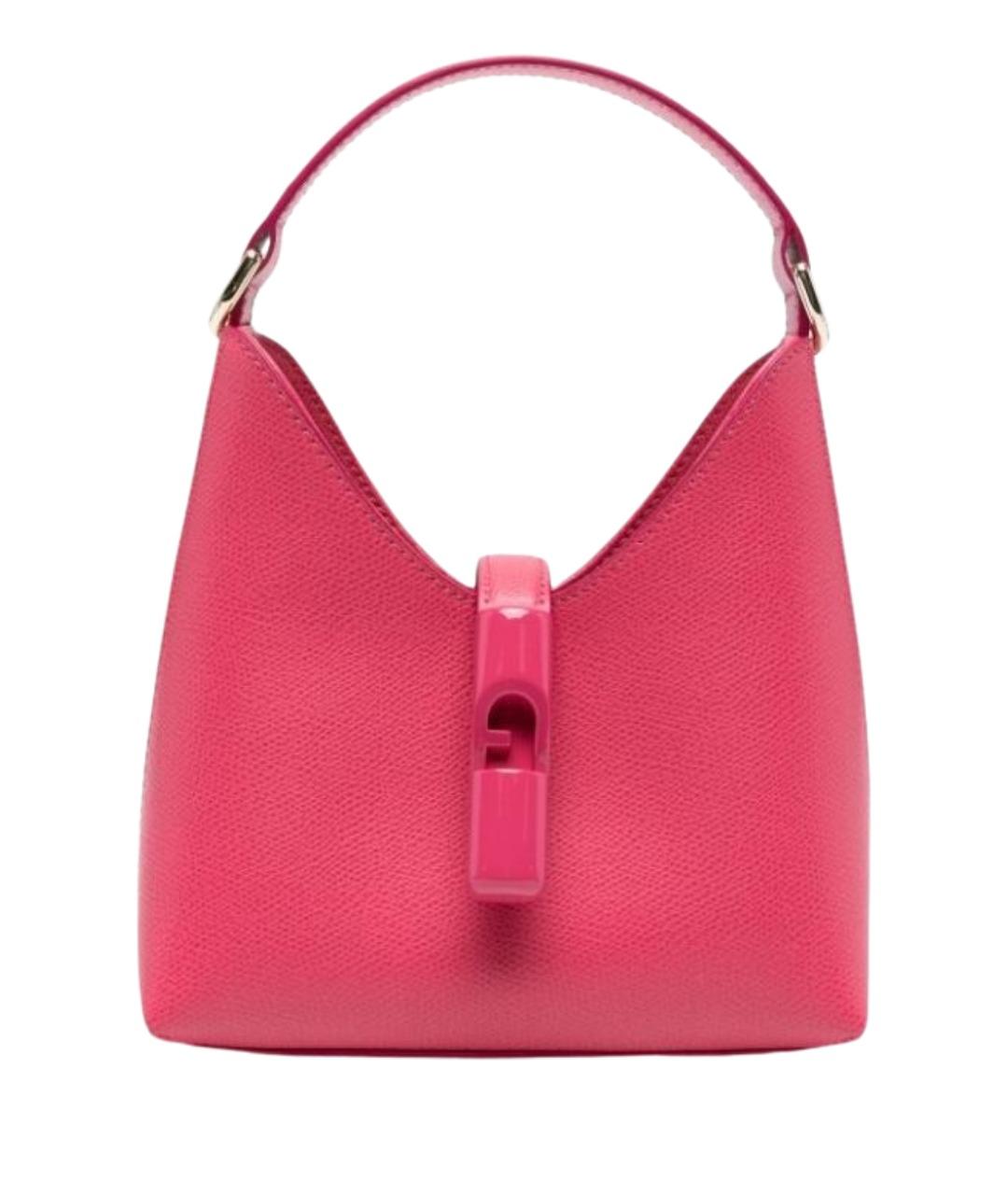 FURLA Фуксия кожаная сумка тоут, фото 1