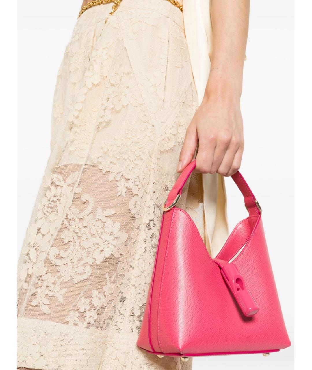 FURLA Фуксия кожаная сумка тоут, фото 5