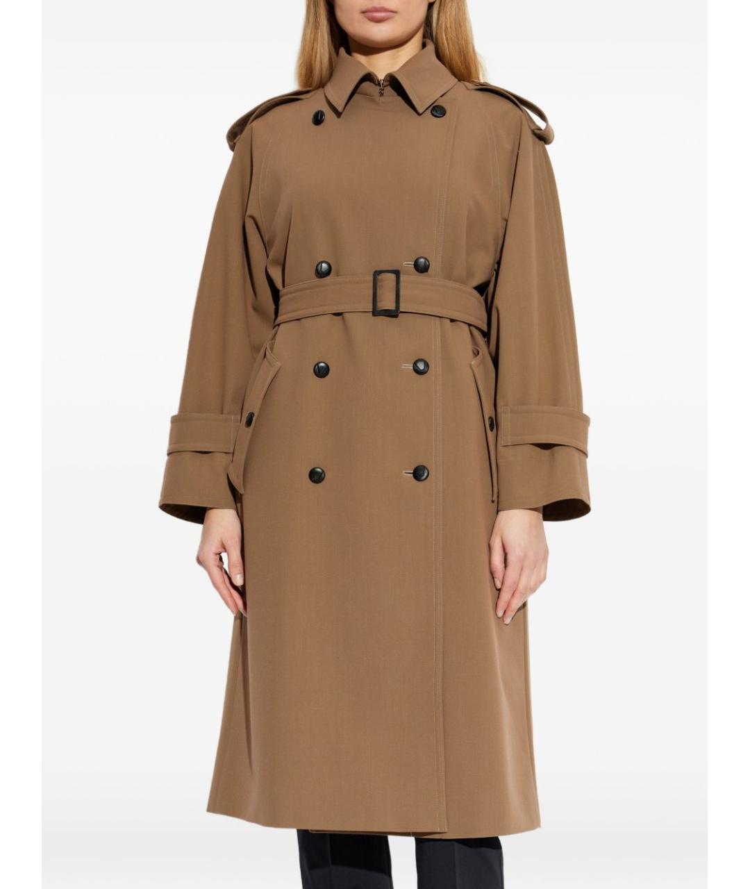MAX MARA Коричневый тренч/плащ, фото 4