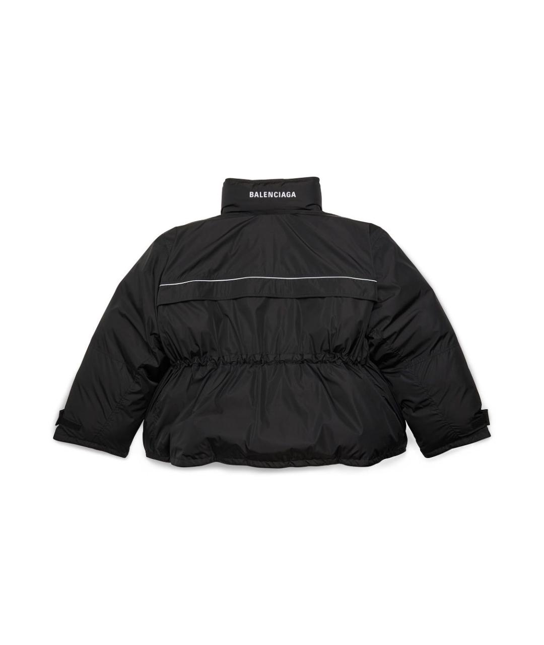 BALENCIAGA Черное синтетическое пальто, фото 4