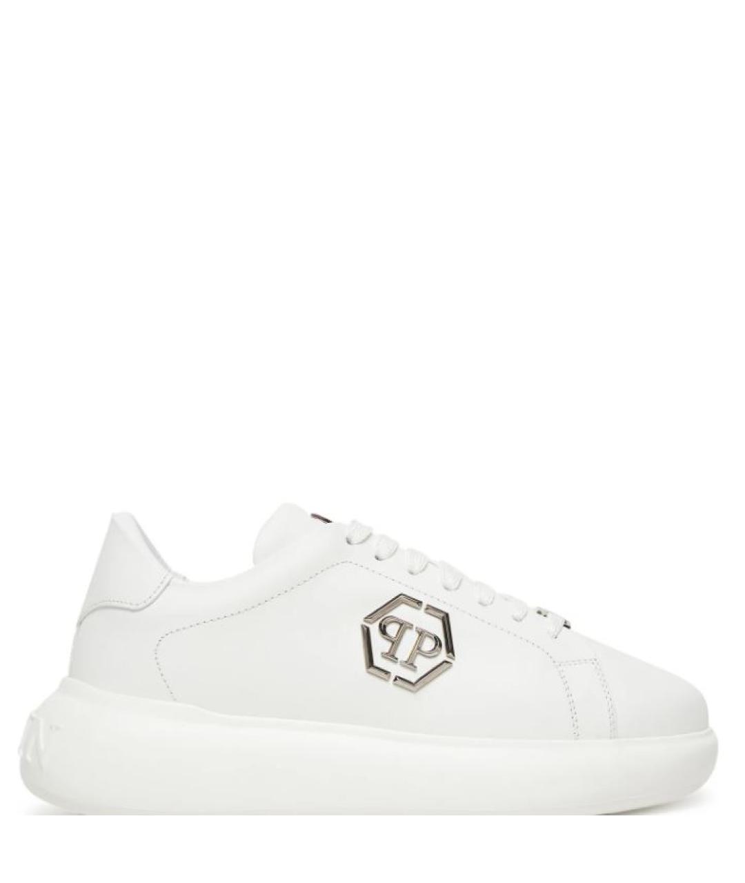 PHILIPP PLEIN Белые низкие кроссовки / кеды, фото 1