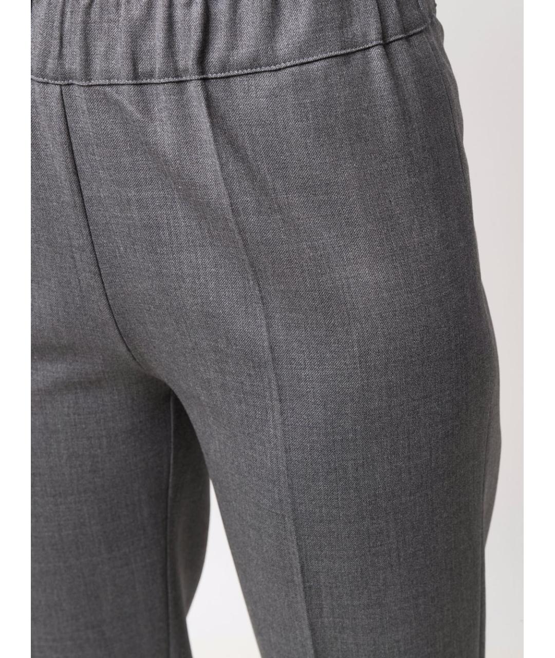 D.EXTERIOR Серые шерстяные брюки узкие, фото 3
