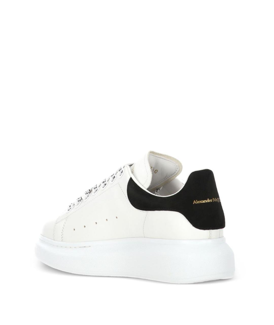 ALEXANDER MCQUEEN Белые кожаные кеды, фото 4