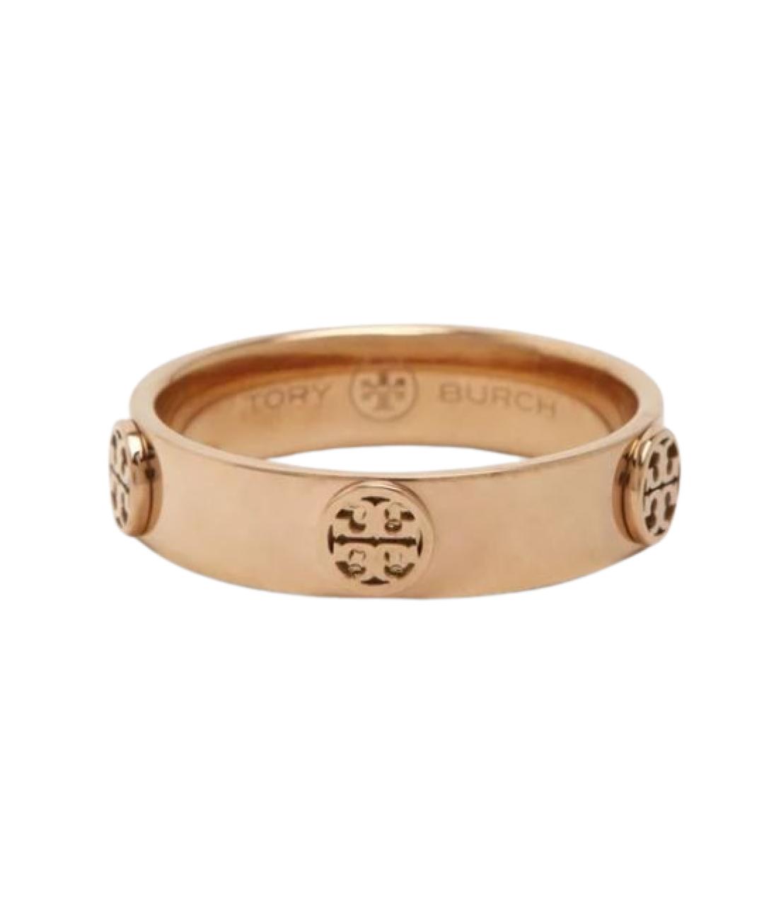 TORY BURCH Золотое металлическое кольцо, фото 2