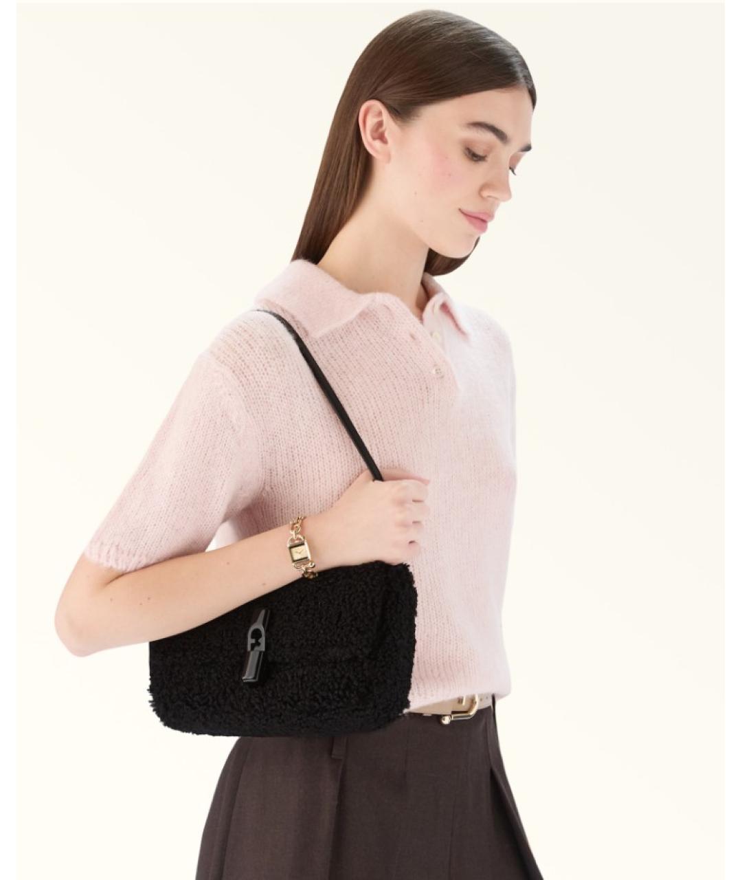 FURLA Черная сумка через плечо, фото 2