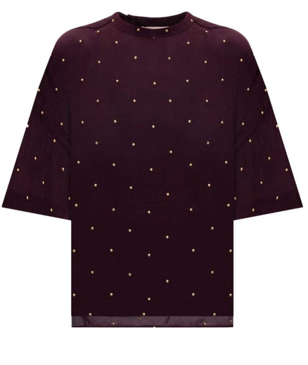 TWIN-SET Бордовая футболка, фото 1