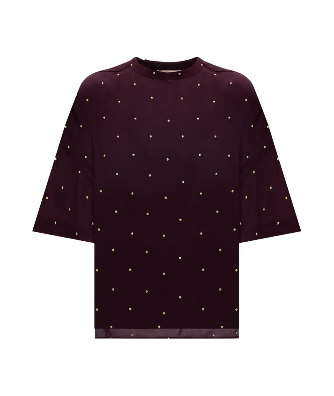 TWIN-SET Бордовая футболка, фото 3