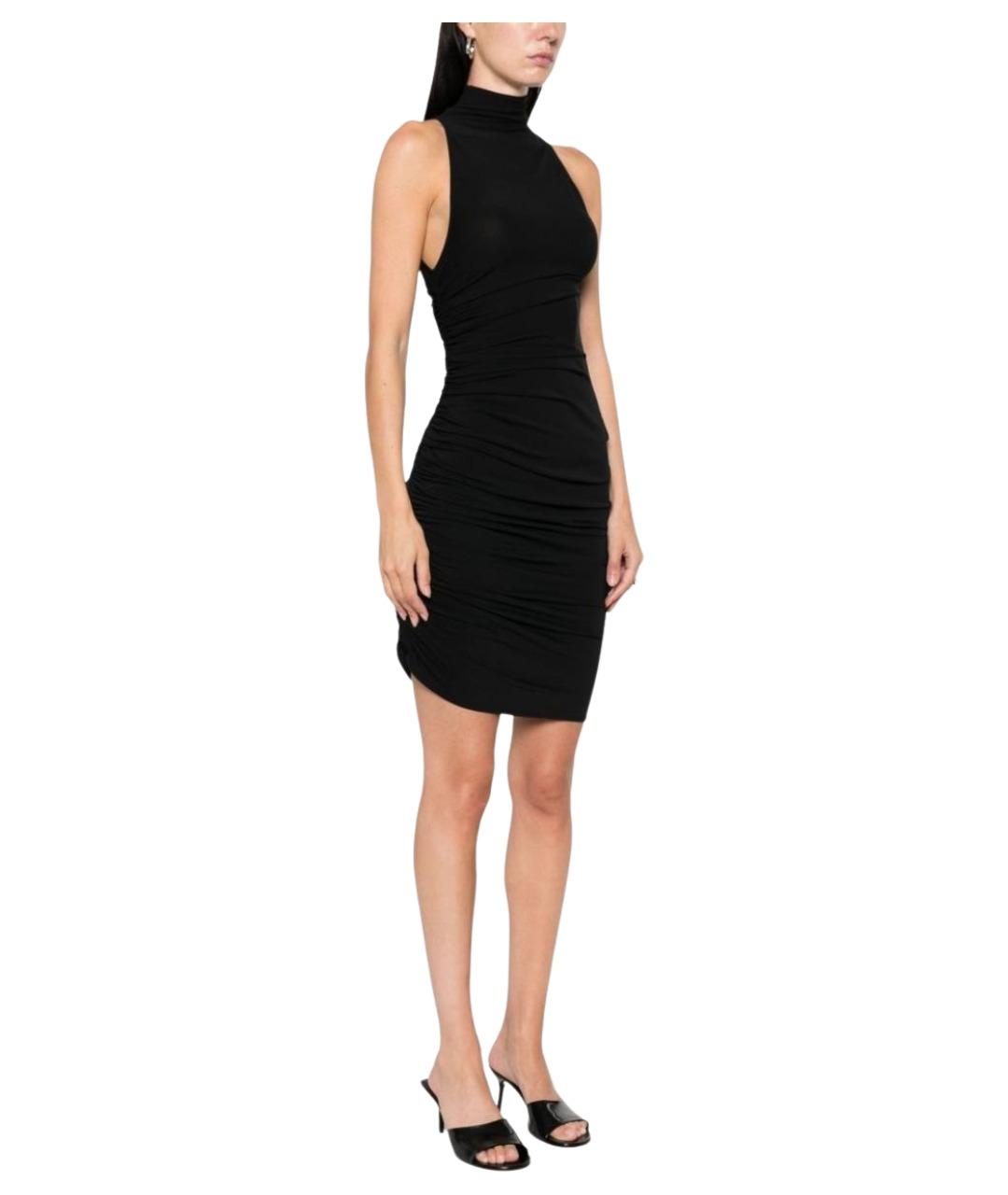 JACQUEMUS Черное полиуретановое вечернее платье, фото 2