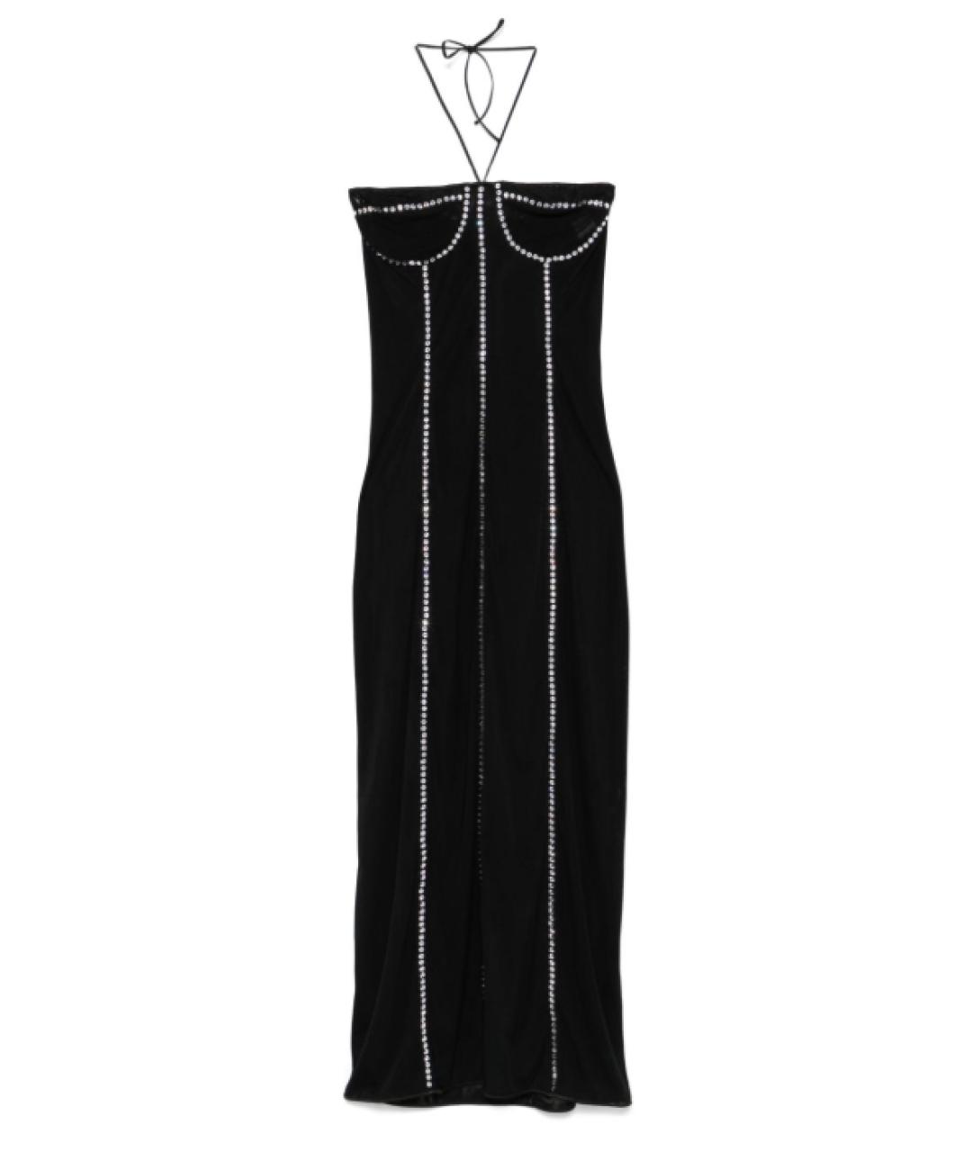 OSEREE Черное полиэстеровое коктейльное платье, фото 1