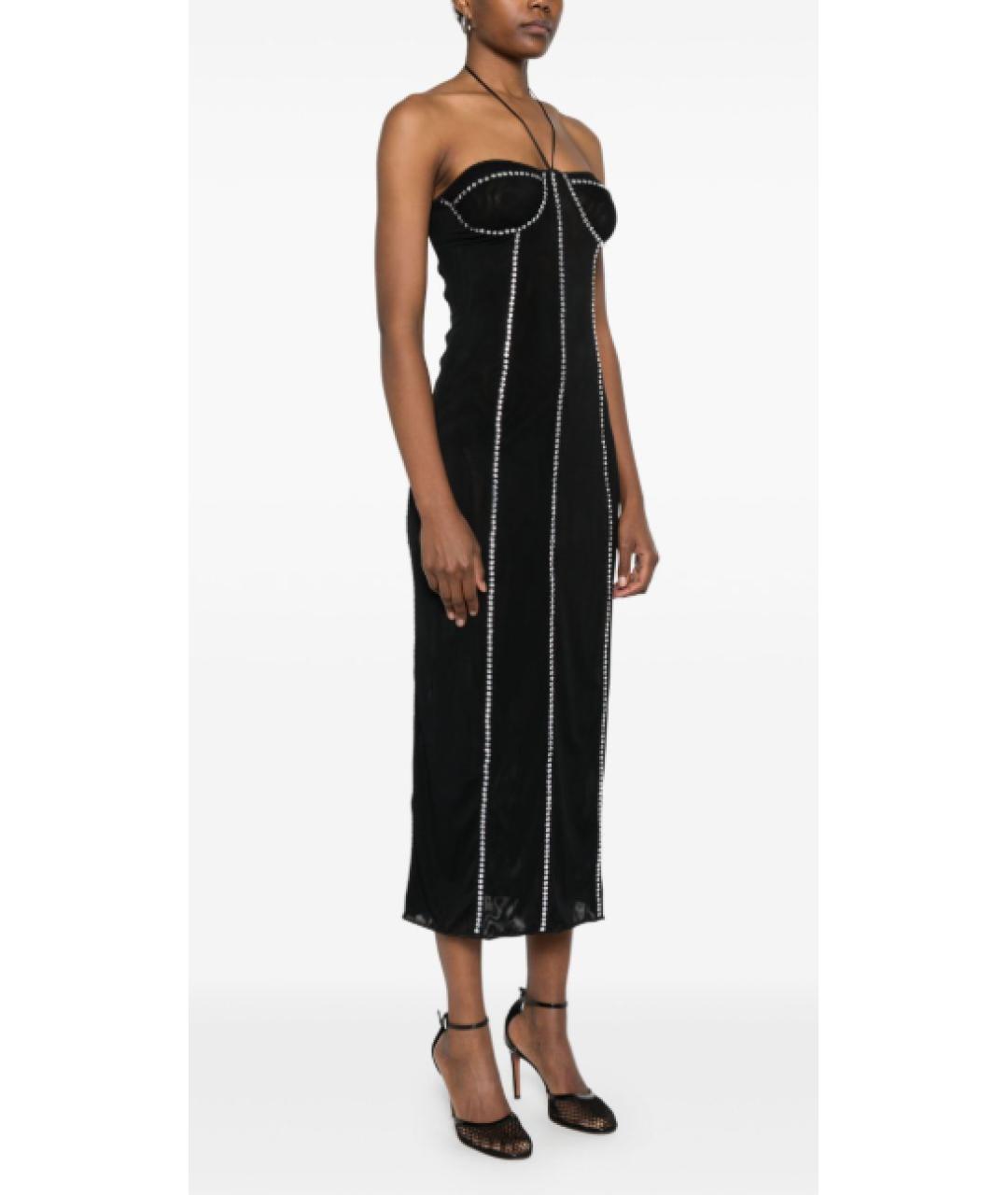 OSEREE Черное полиэстеровое коктейльное платье, фото 2