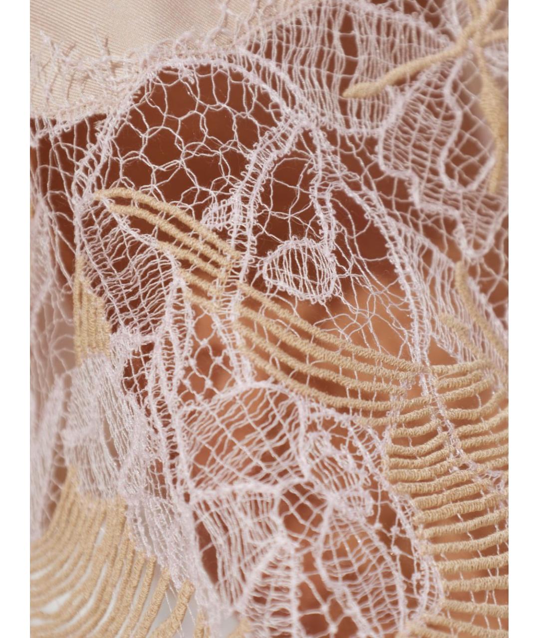 FABIANA FILIPPI Бежевая шелковая юбка миди, фото 4