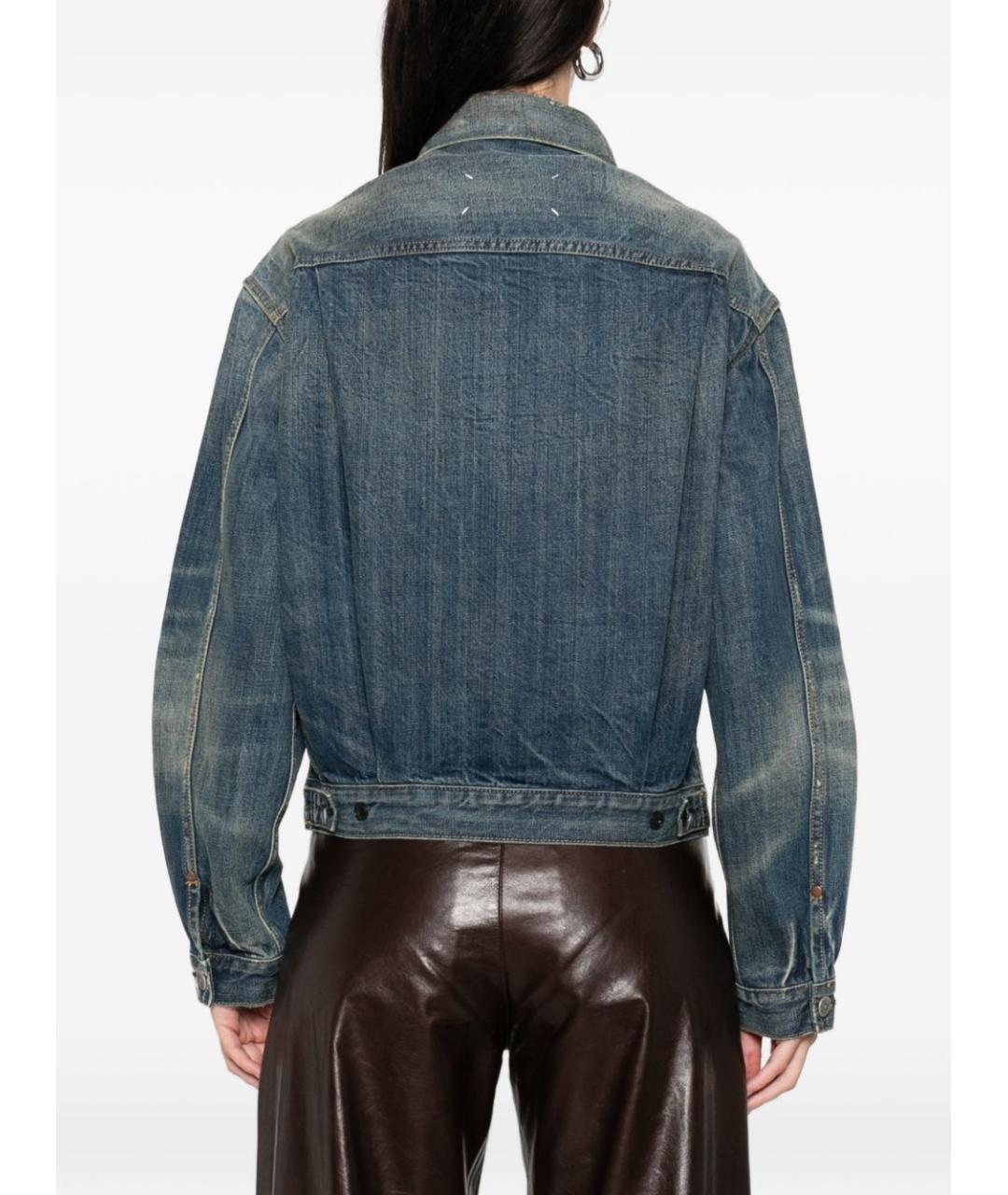 MAISON MARGIELA Синяя хлопковая куртка, фото 3