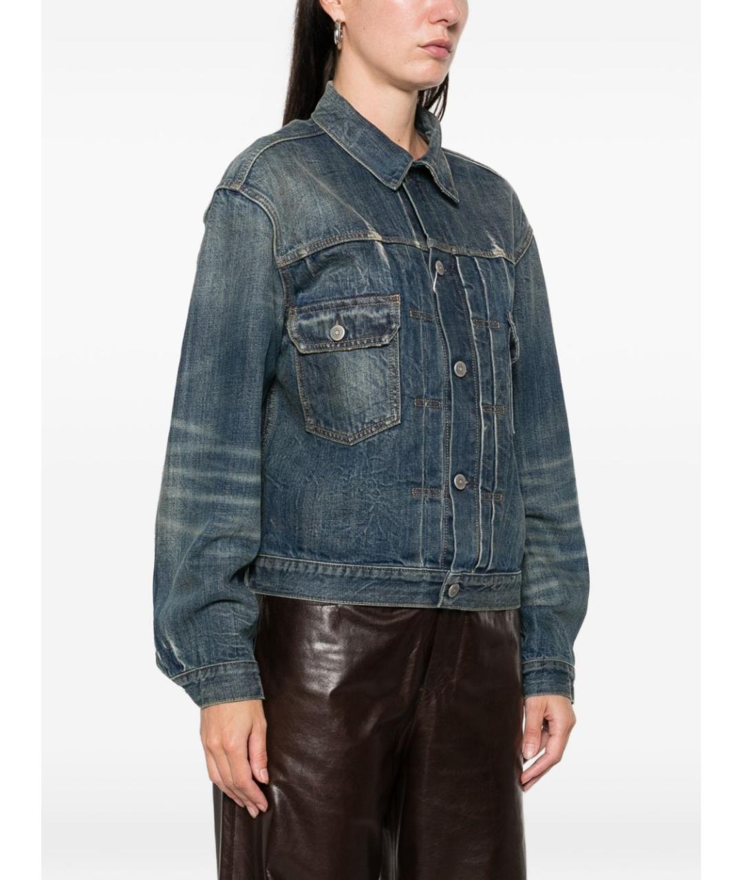 MAISON MARGIELA Синяя хлопковая куртка, фото 4