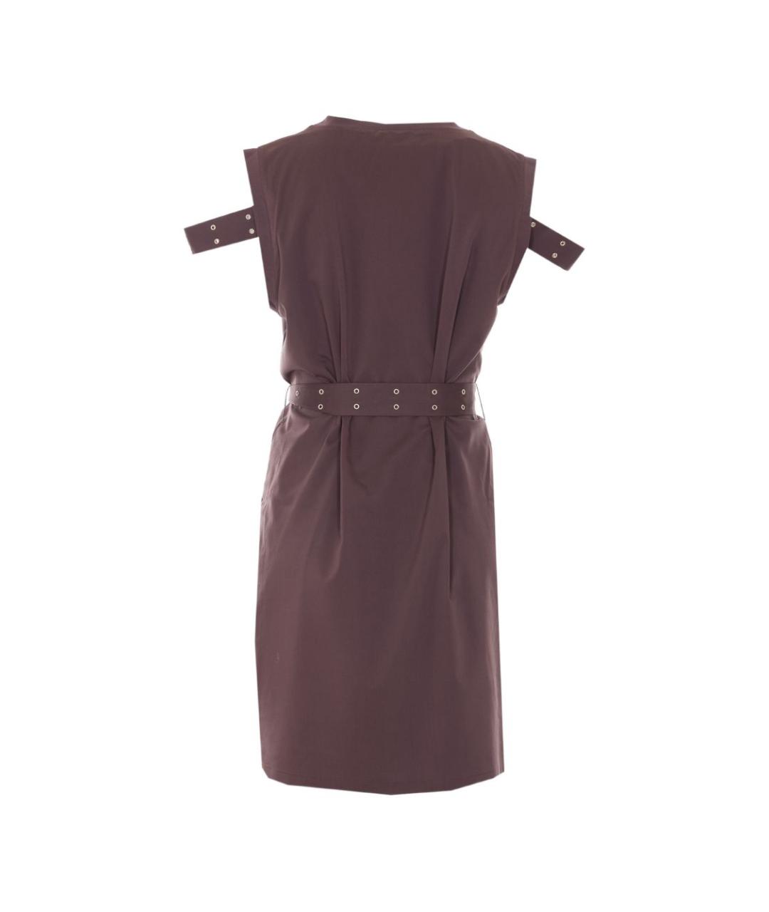 LIU JO Коричневое полиэстеровое повседневное платье, фото 3
