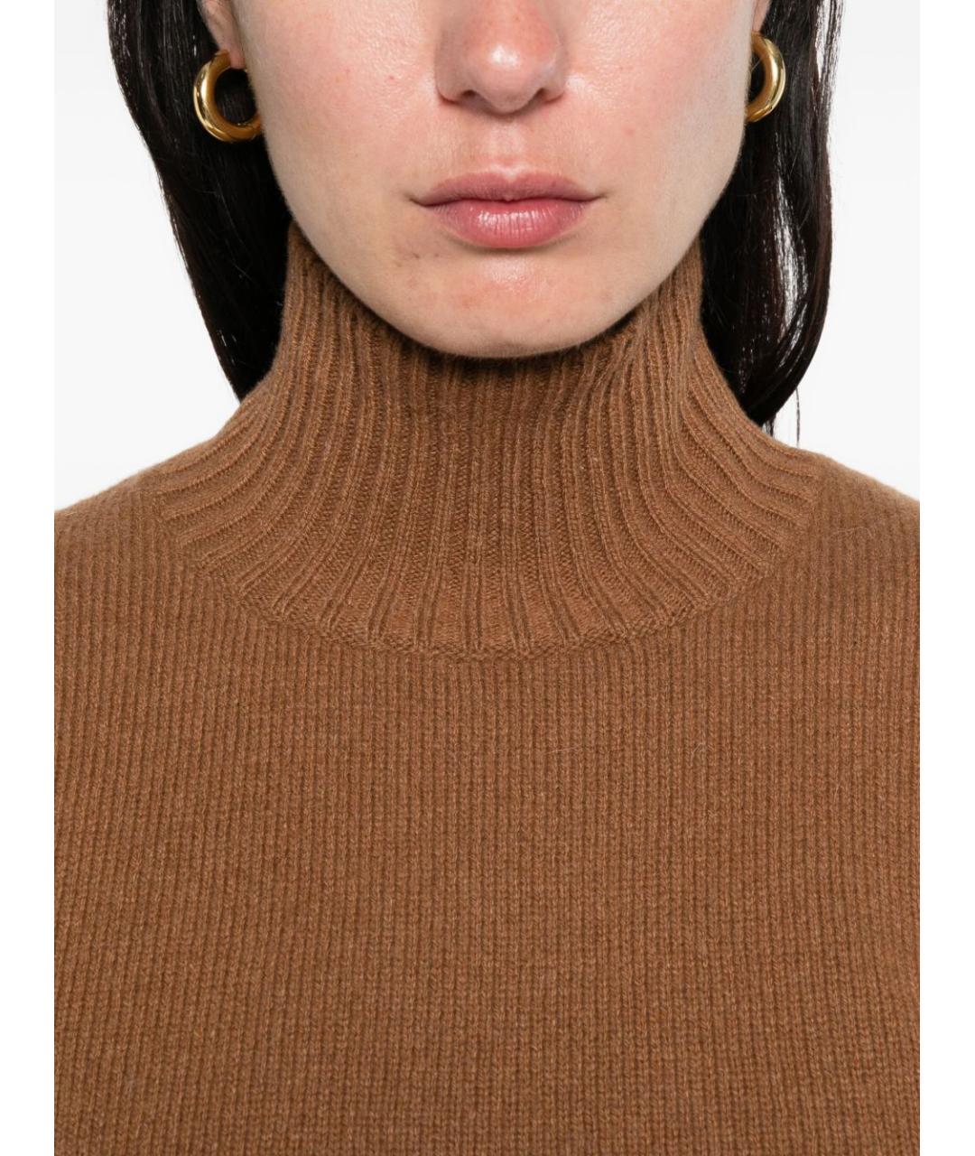 Ami Paris Коричневая кашемировая водолазка, фото 3