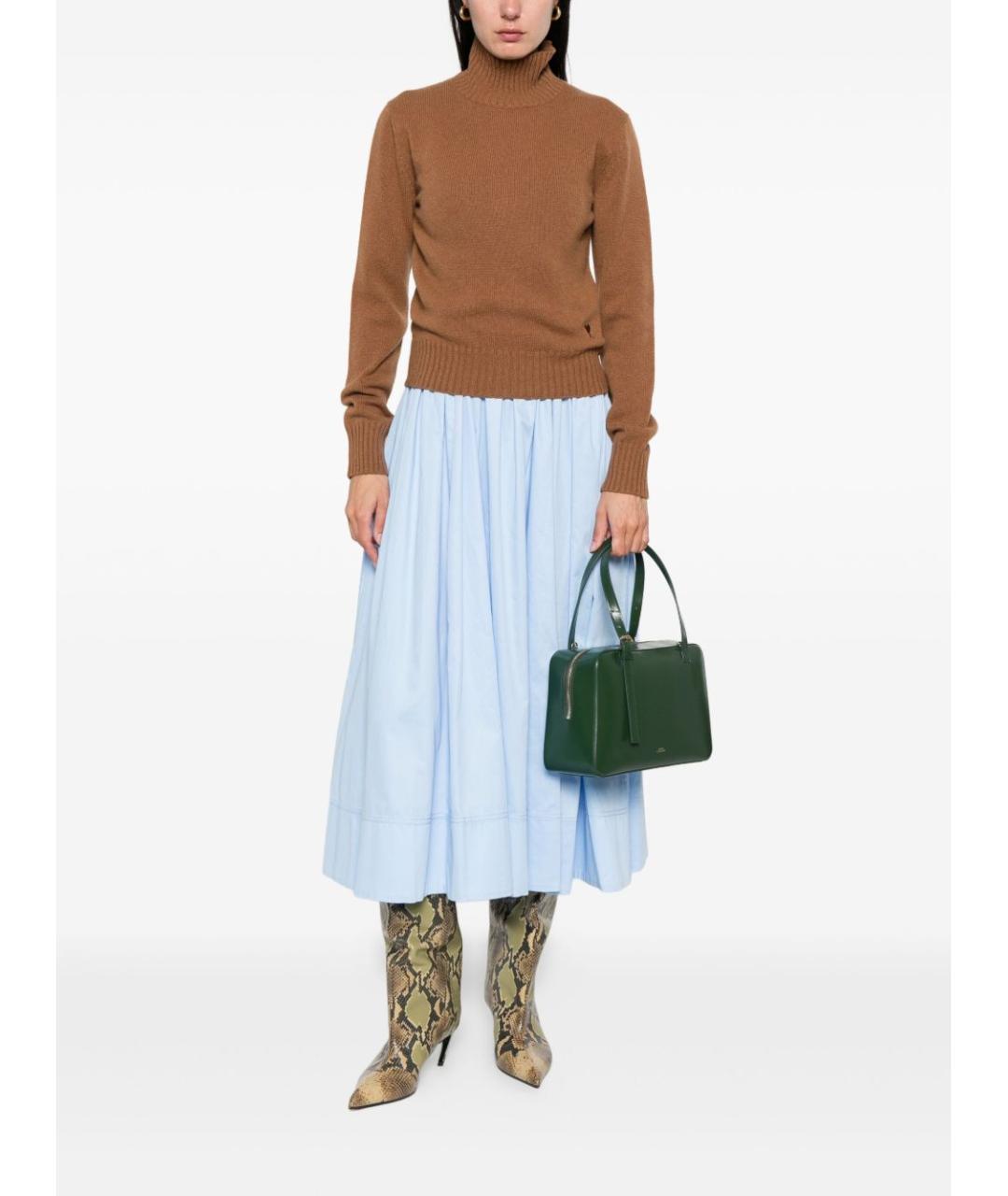 Ami Paris Коричневая кашемировая водолазка, фото 2