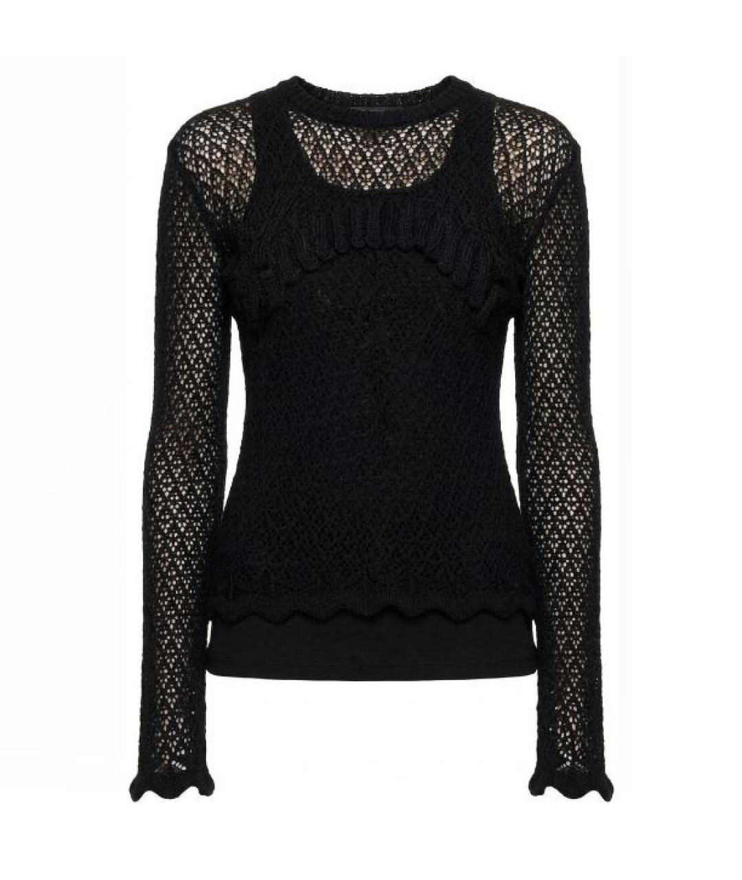 BLUMARINE Черный шерстяной джемпер / свитер, фото 1