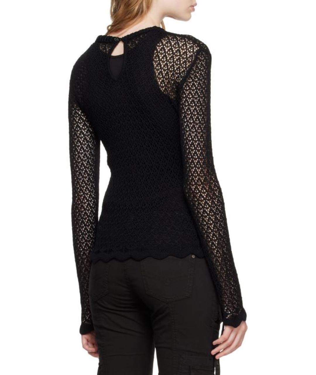 BLUMARINE Черный шерстяной джемпер / свитер, фото 3