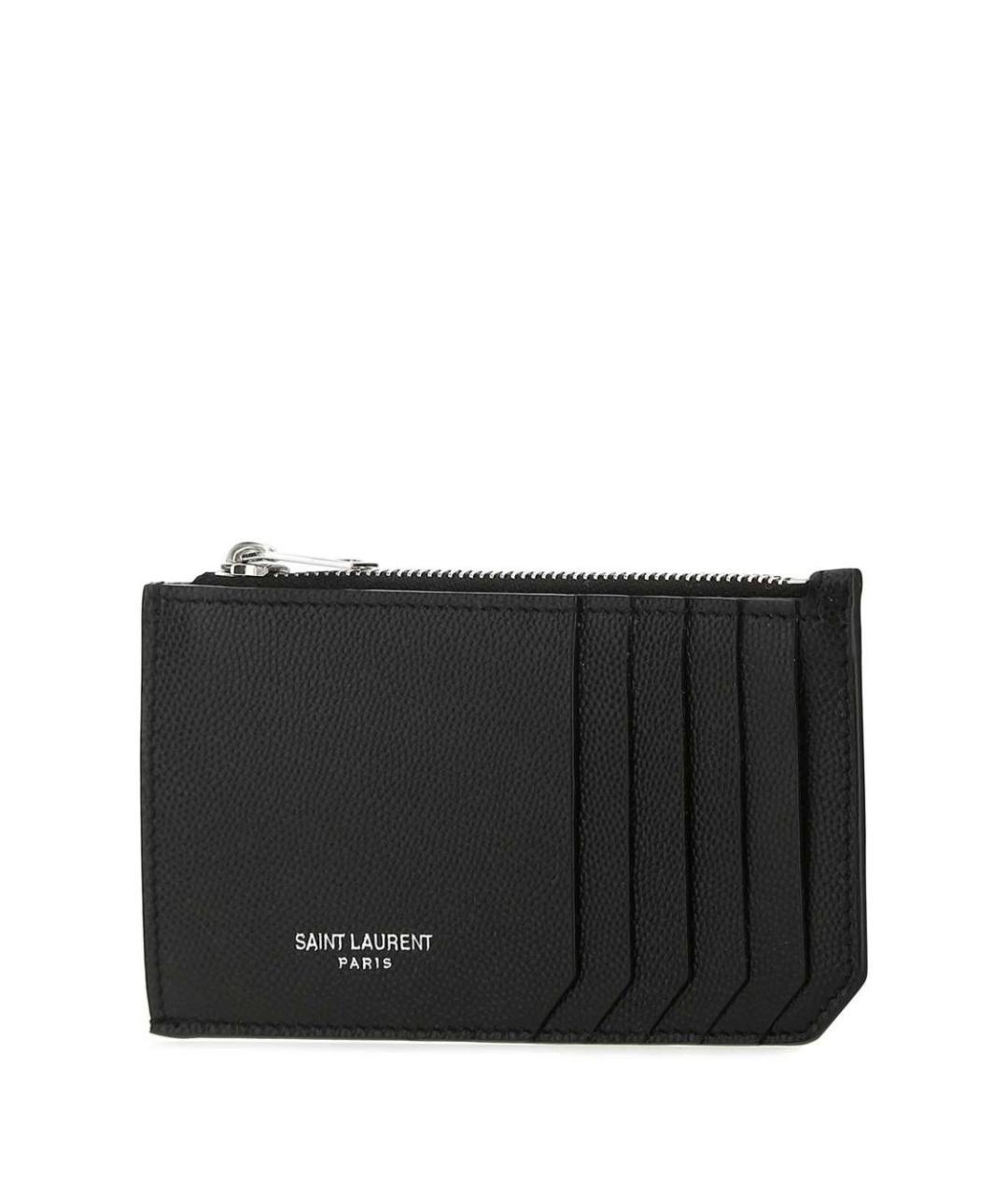 SAINT LAURENT Черный кошелек, фото 3