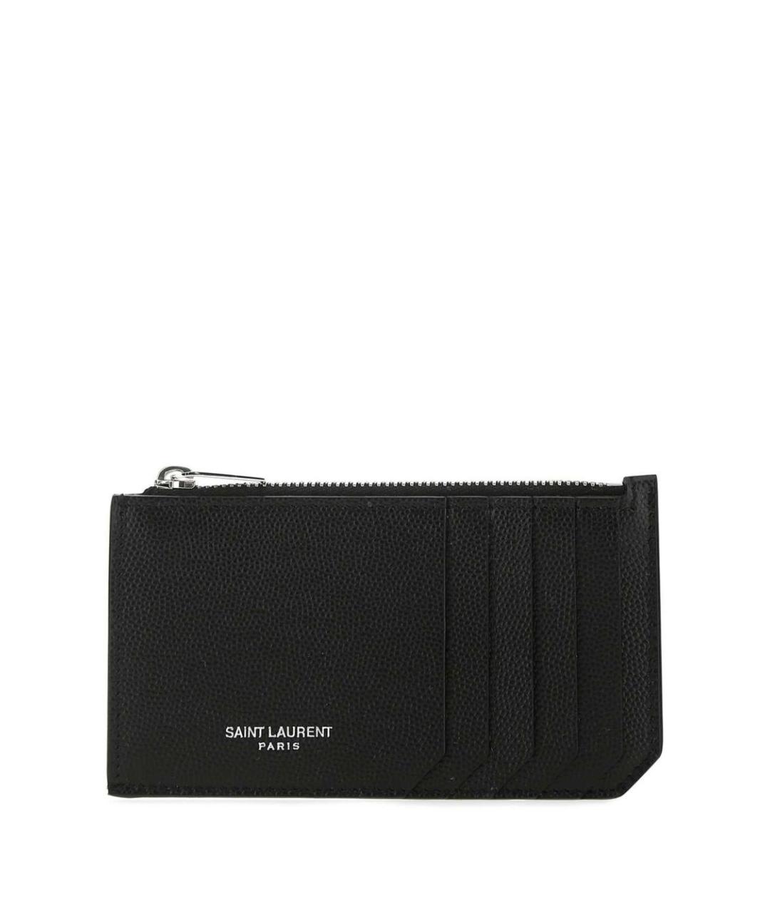 SAINT LAURENT Черный кошелек, фото 1