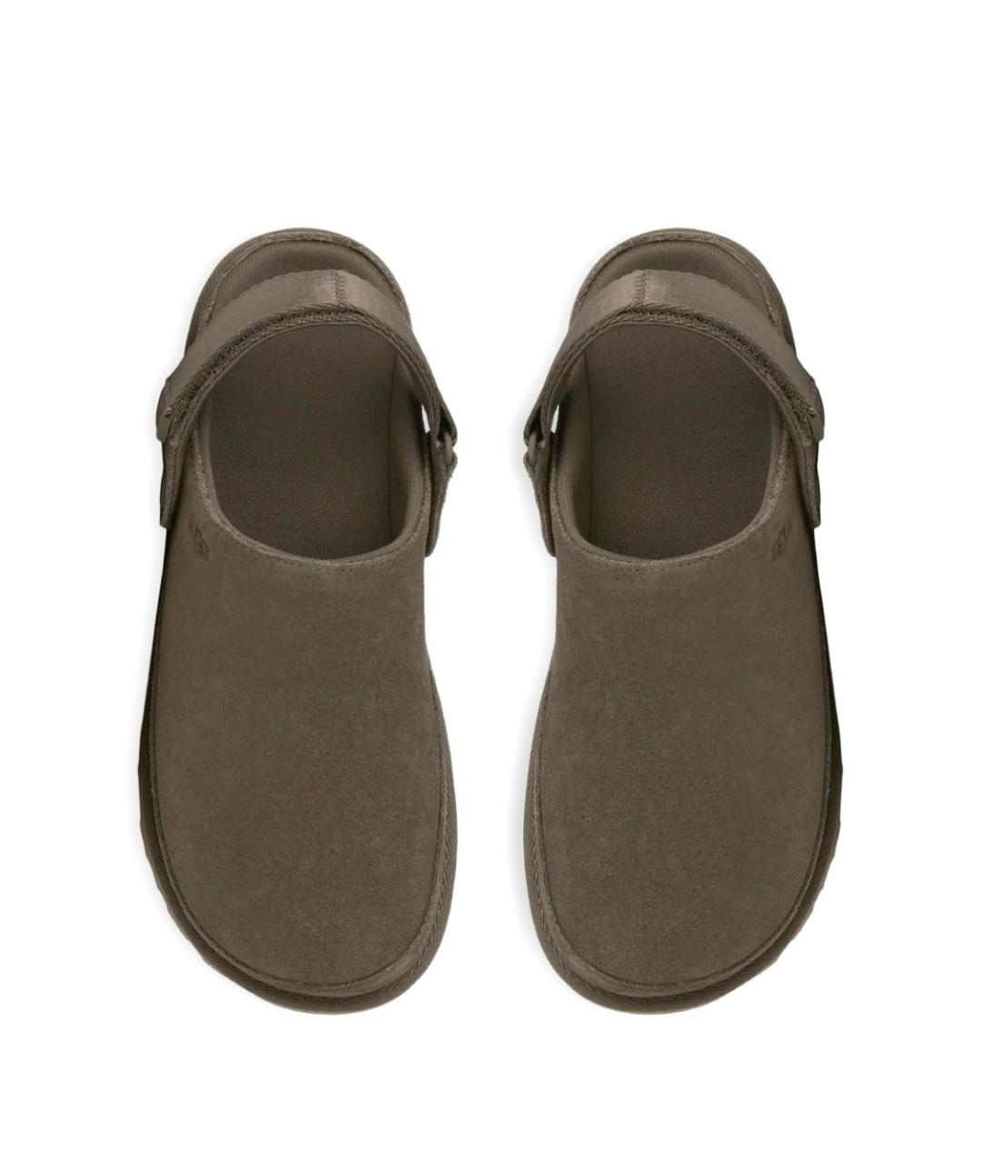 UGG AUSTRALIA Серые замшевые сабо, фото 2