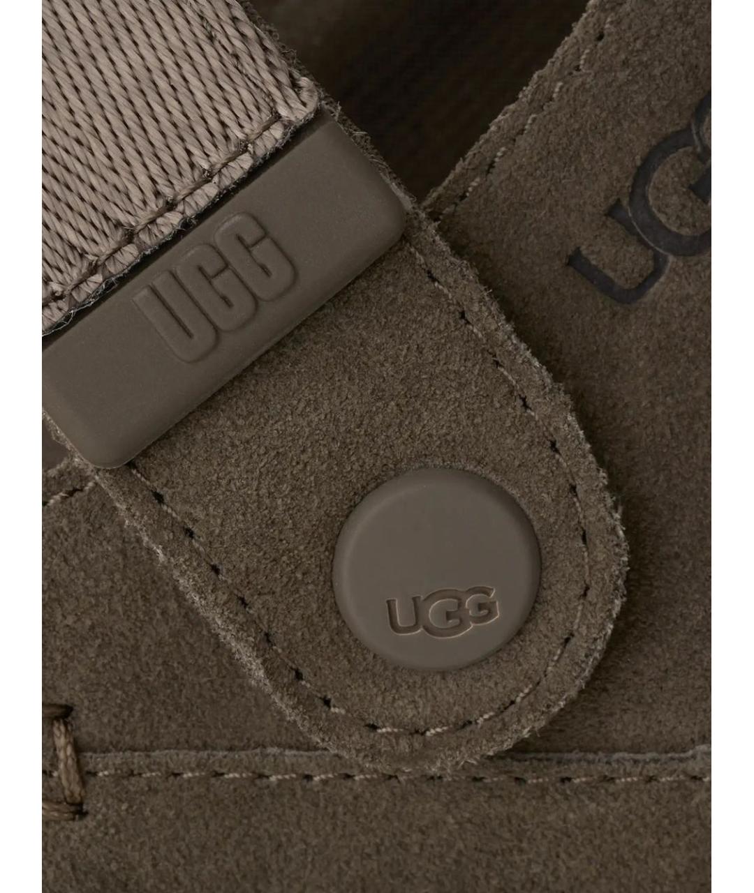 UGG AUSTRALIA Серые замшевые сабо, фото 3
