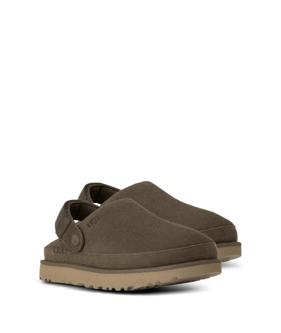 UGG AUSTRALIA Серые замшевые сабо, фото 4