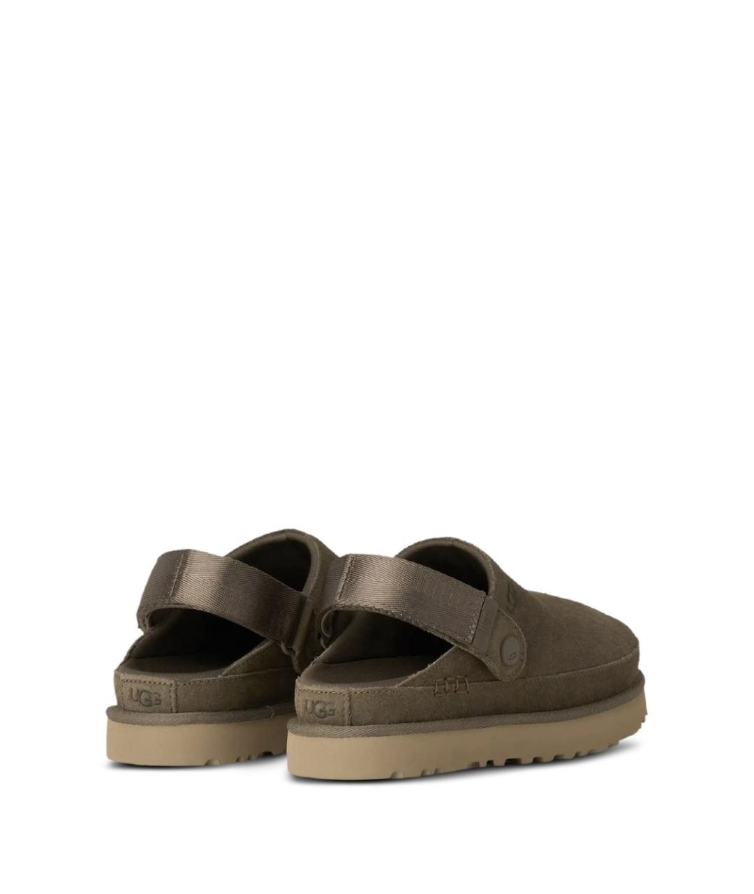 UGG AUSTRALIA Серые замшевые сабо, фото 5