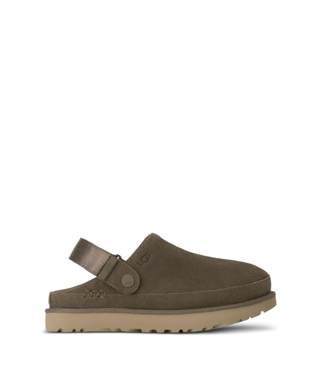 UGG AUSTRALIA Серые замшевые сабо, фото 1