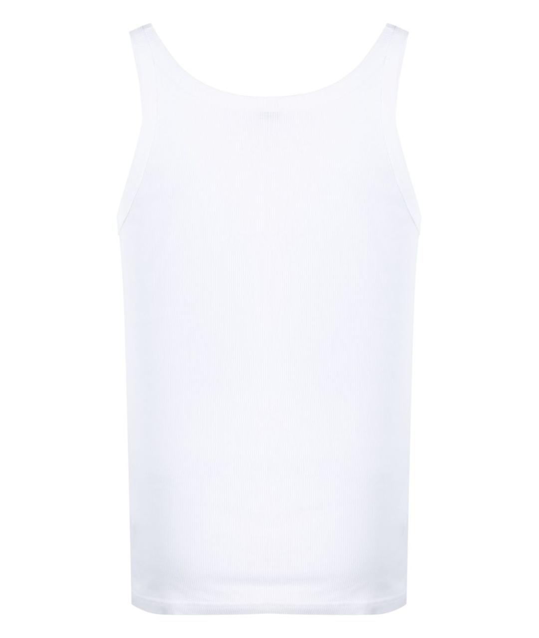 DOLCE&GABBANA Белая хлопковая майка, фото 2