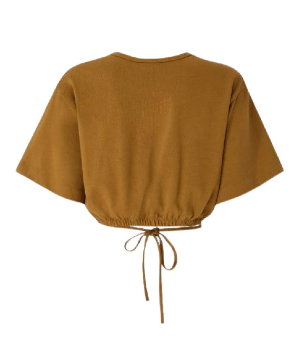 PINKO Коричневая футболка, фото 2