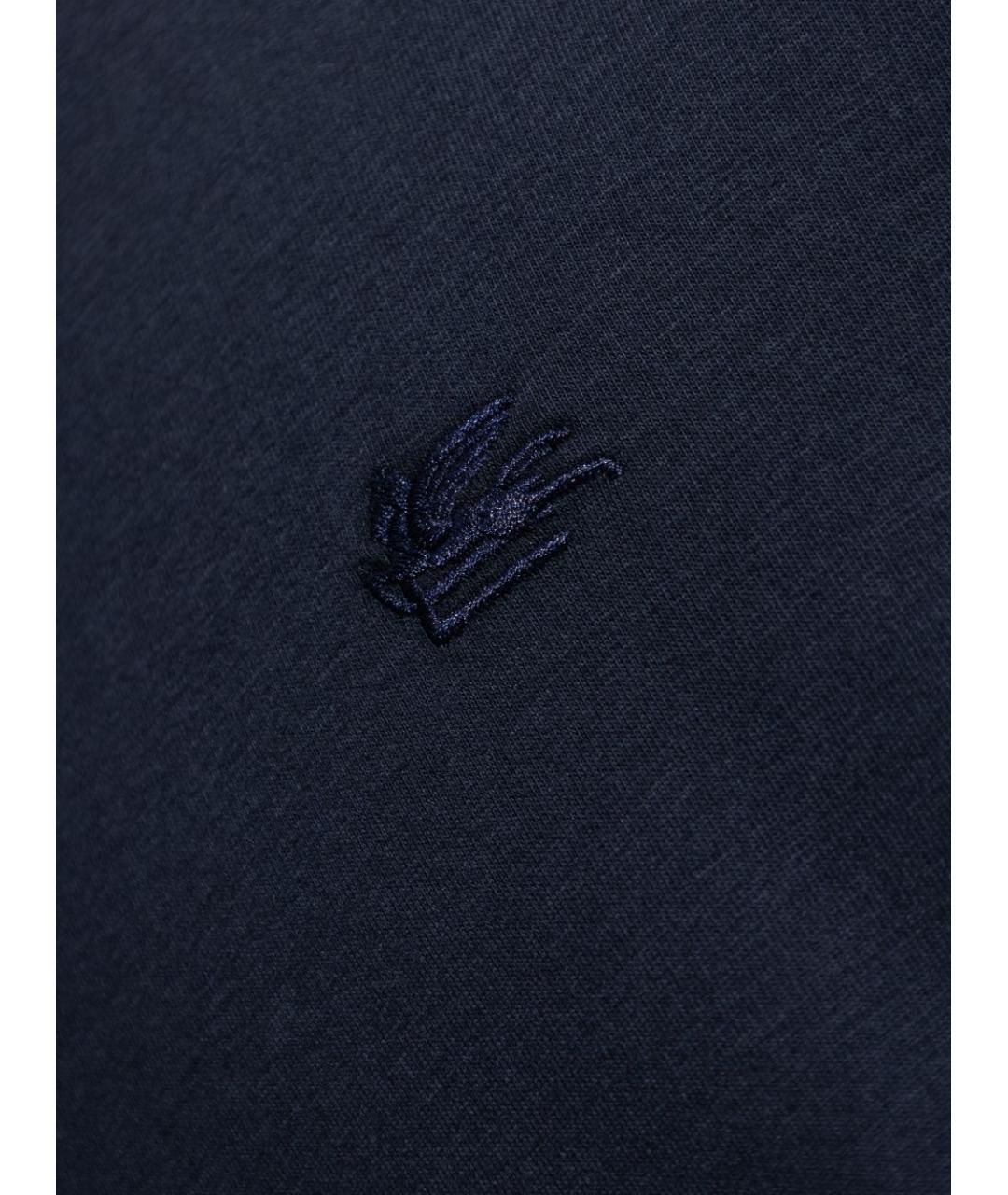 ETRO Синяя хлопковая футболка, фото 2