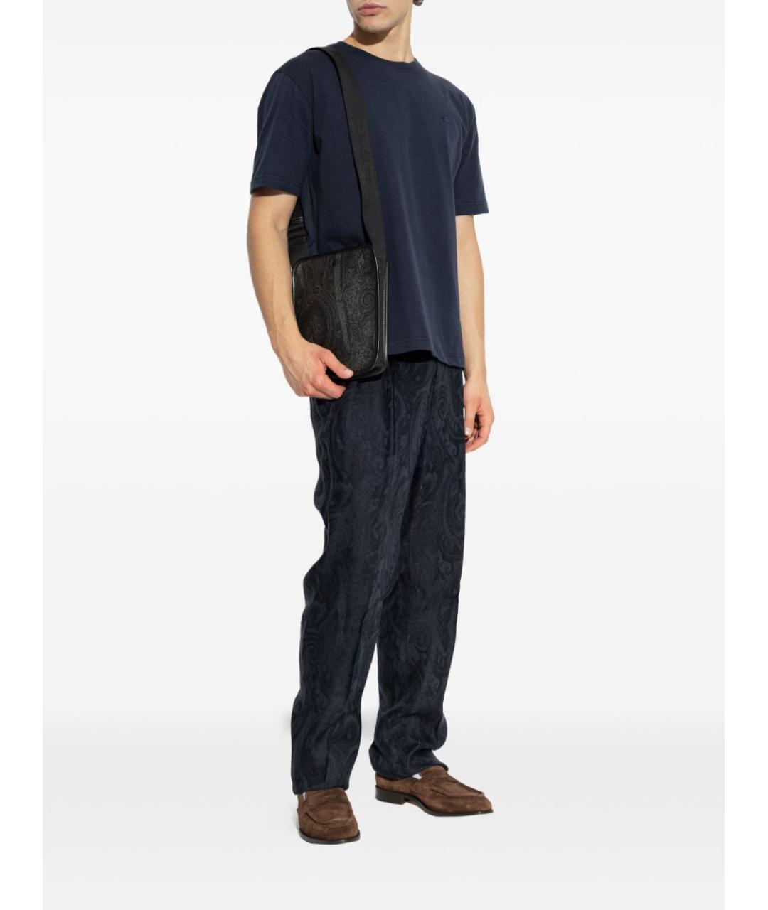 ETRO Синяя хлопковая футболка, фото 5