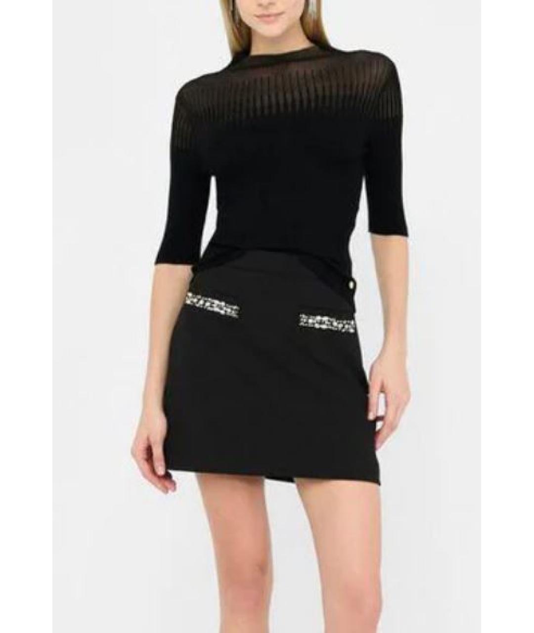 LIU JO Черный вискозный джемпер / свитер, фото 2