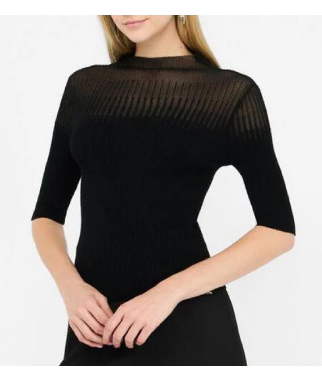 LIU JO Черный вискозный джемпер / свитер, фото 3