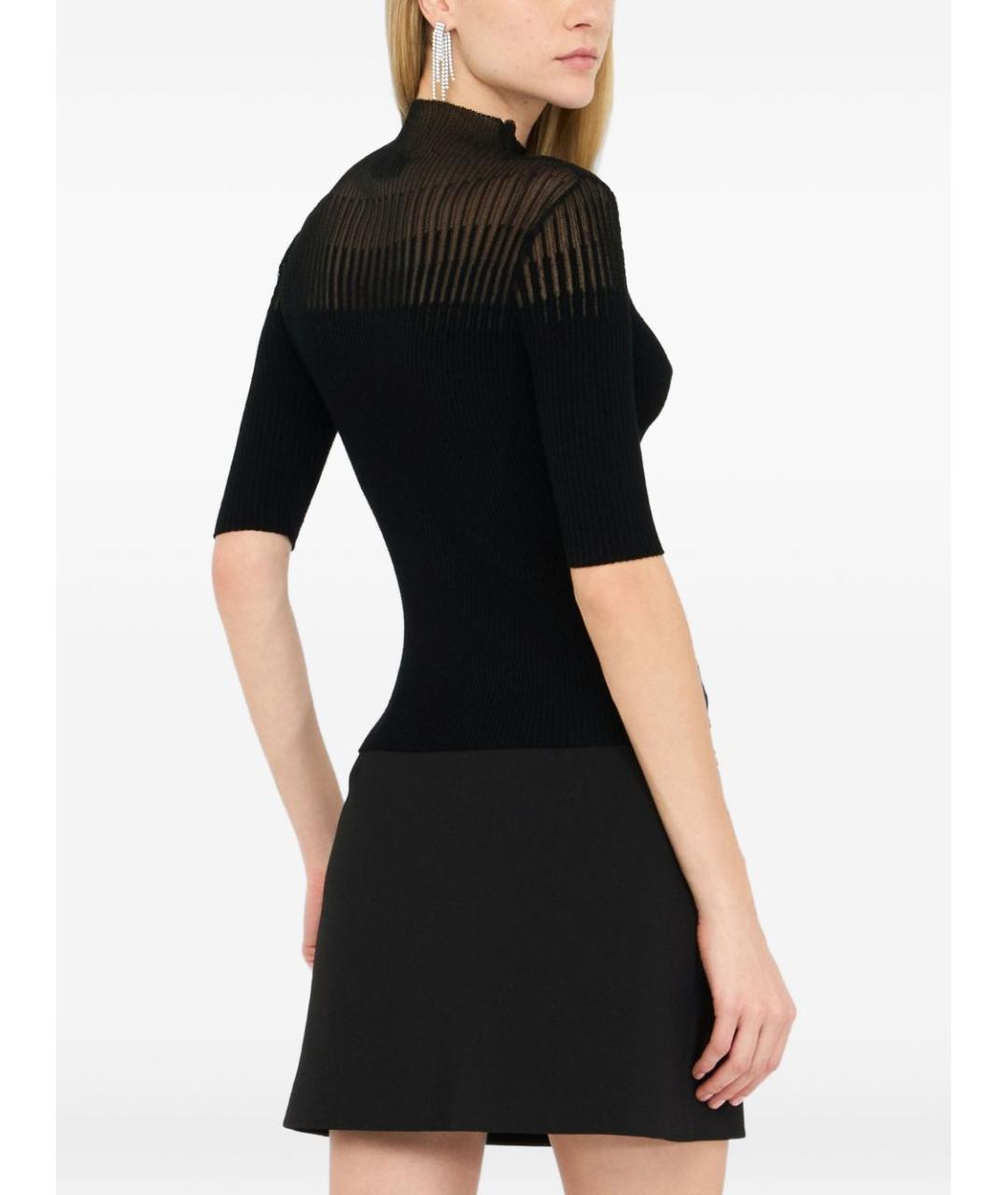 LIU JO Черный вискозный джемпер / свитер, фото 5