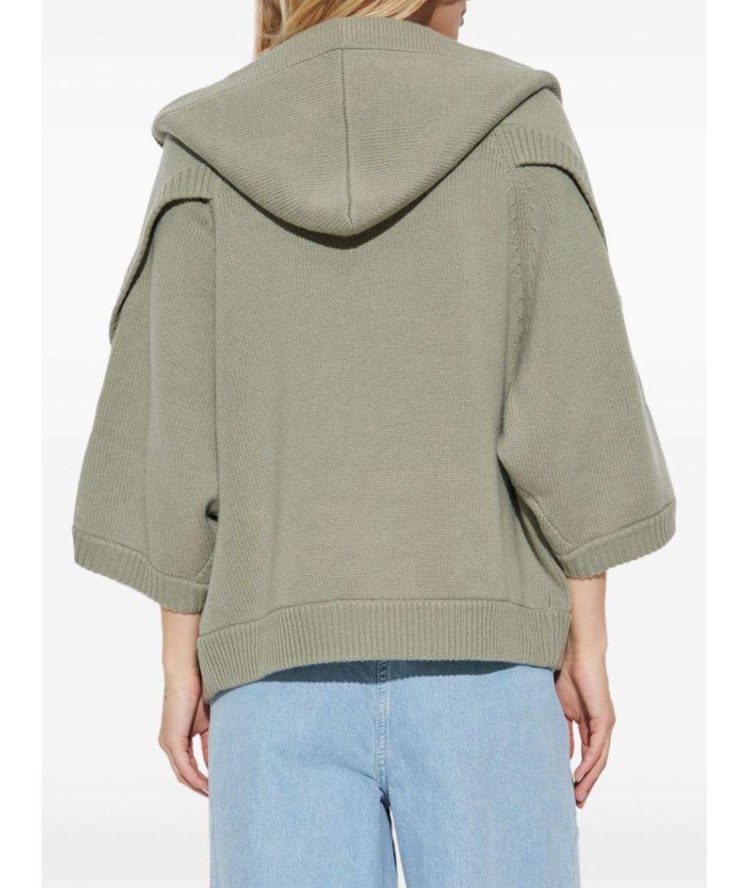 MAX MARA Зеленый кашемировый кардиган, фото 4