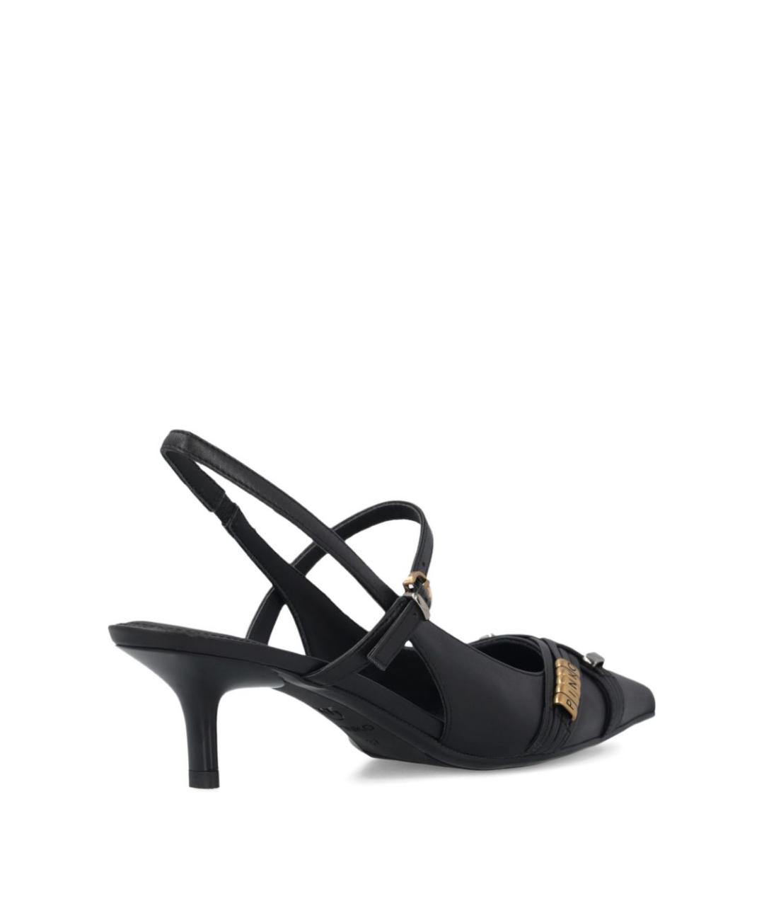 PINKO Черные кожаные туфли, фото 3