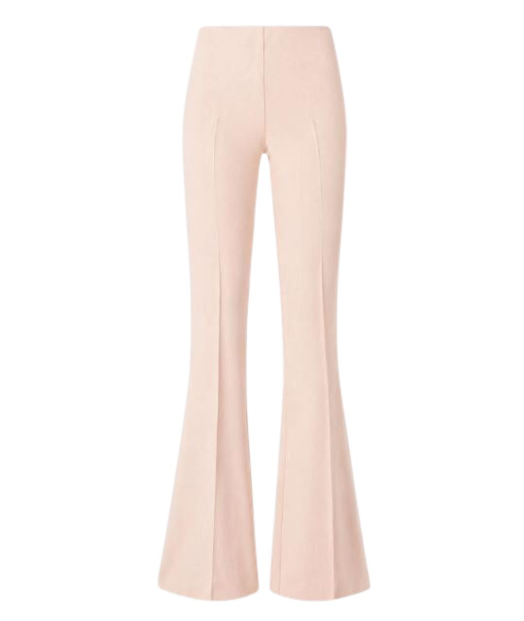 PINKO Розовые вискозные брюки широкие, фото 1