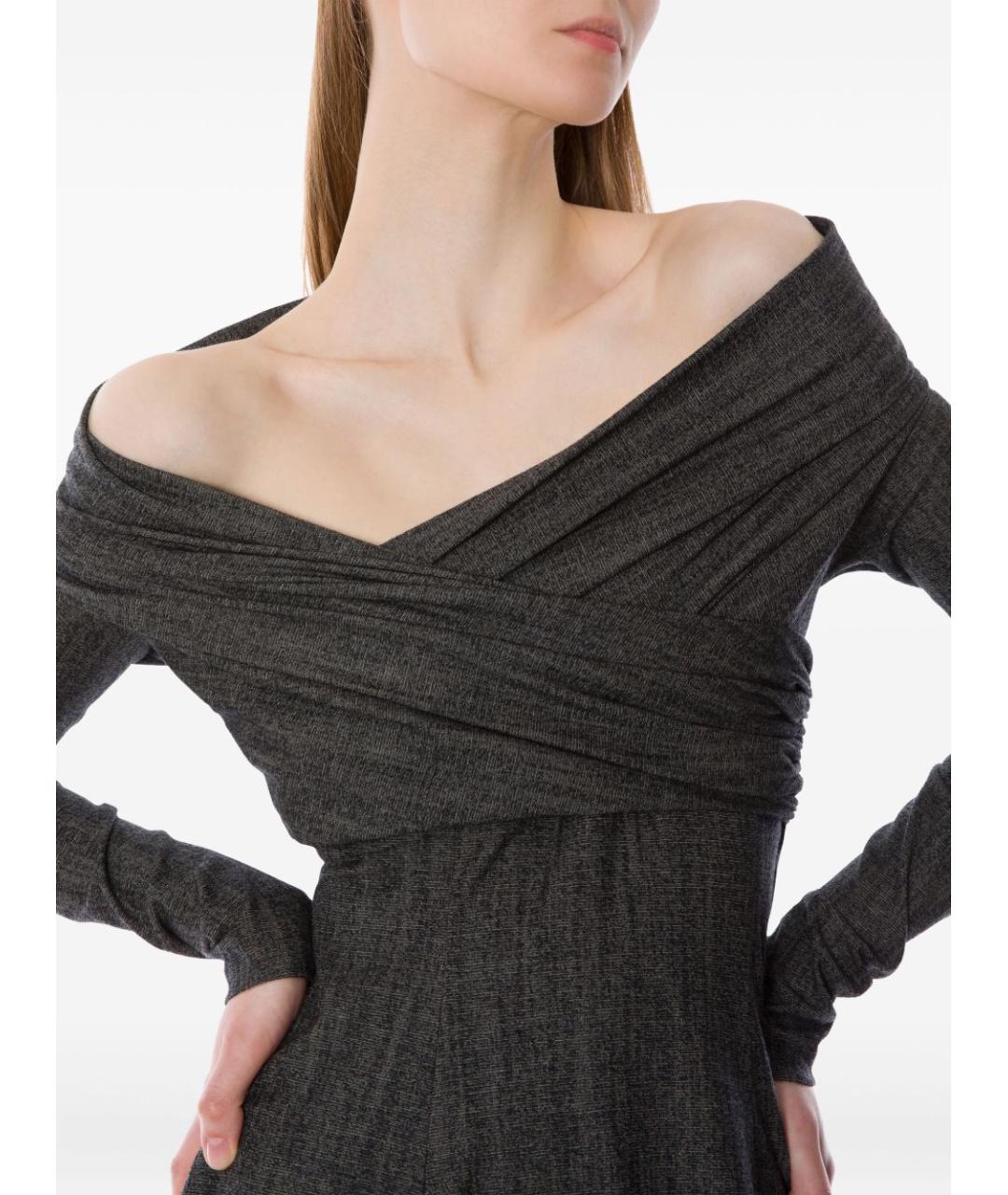 ALBERTA FERRETTI Черное повседневное платье, фото 3