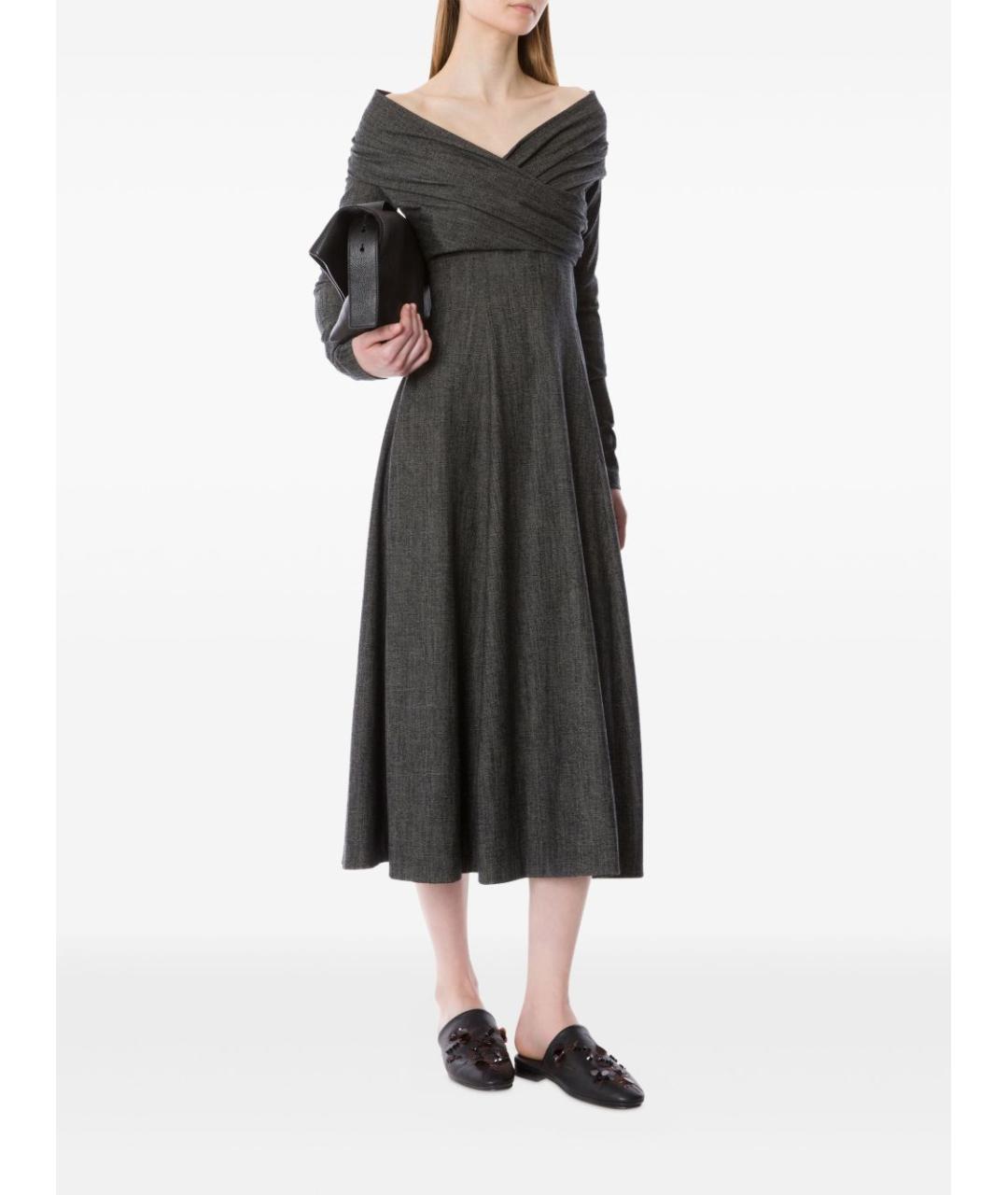 ALBERTA FERRETTI Черное повседневное платье, фото 4