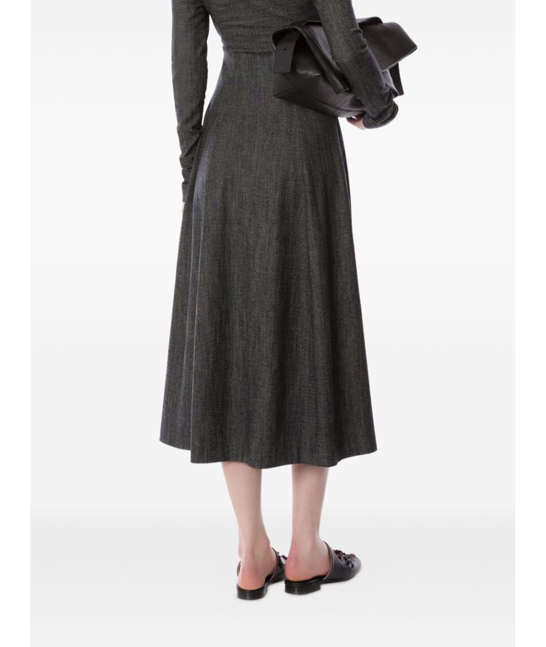 ALBERTA FERRETTI Черное повседневное платье, фото 2