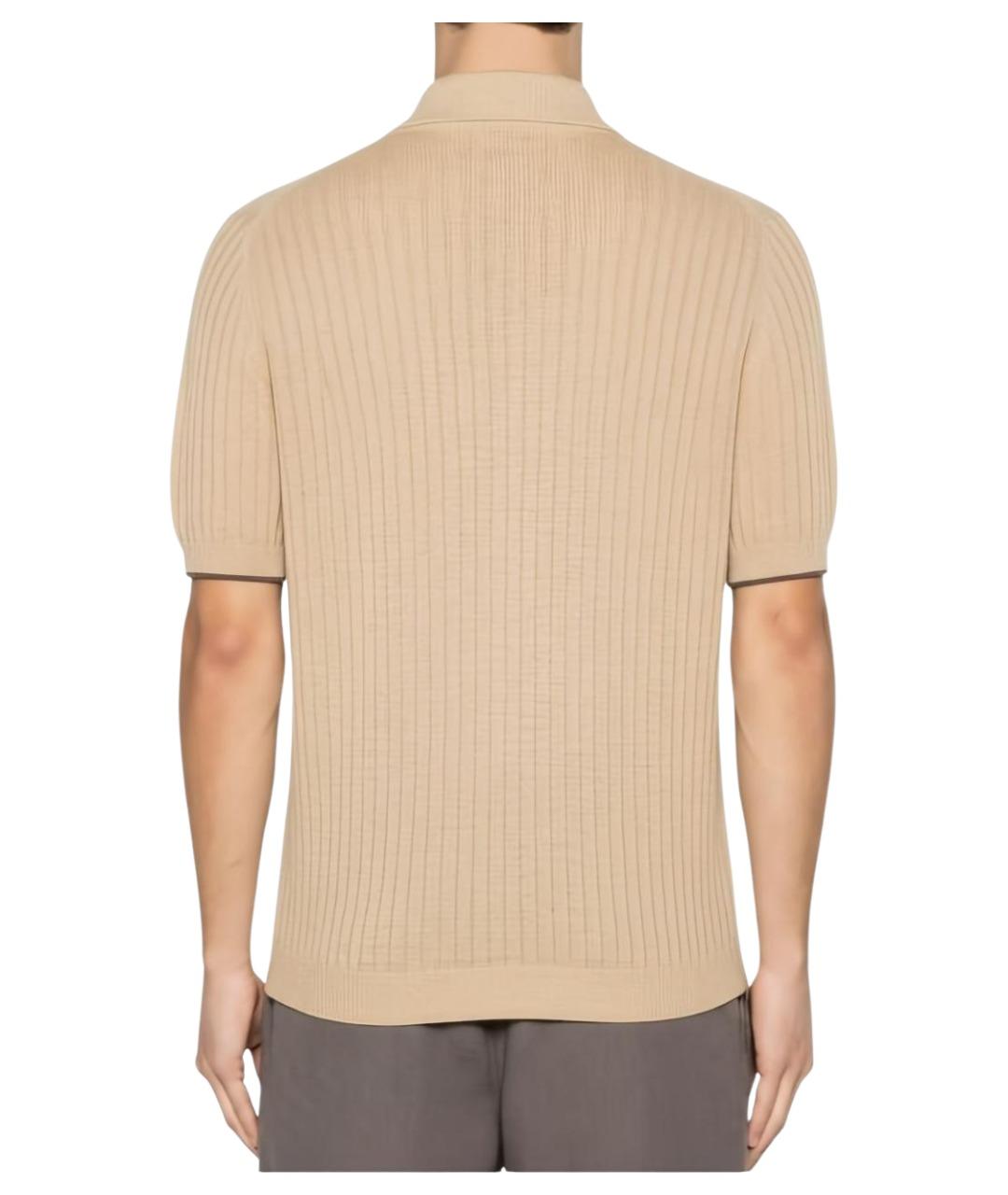 BRUNELLO CUCINELLI Бежевая классическая рубашка, фото 3