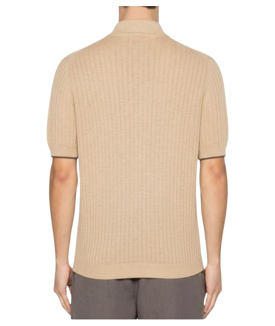 BRUNELLO CUCINELLI Бежевая классическая рубашка, фото 2