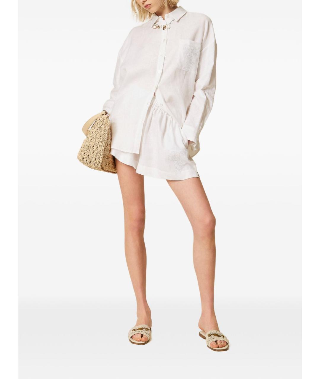 TWIN-SET Белые шорты, фото 4