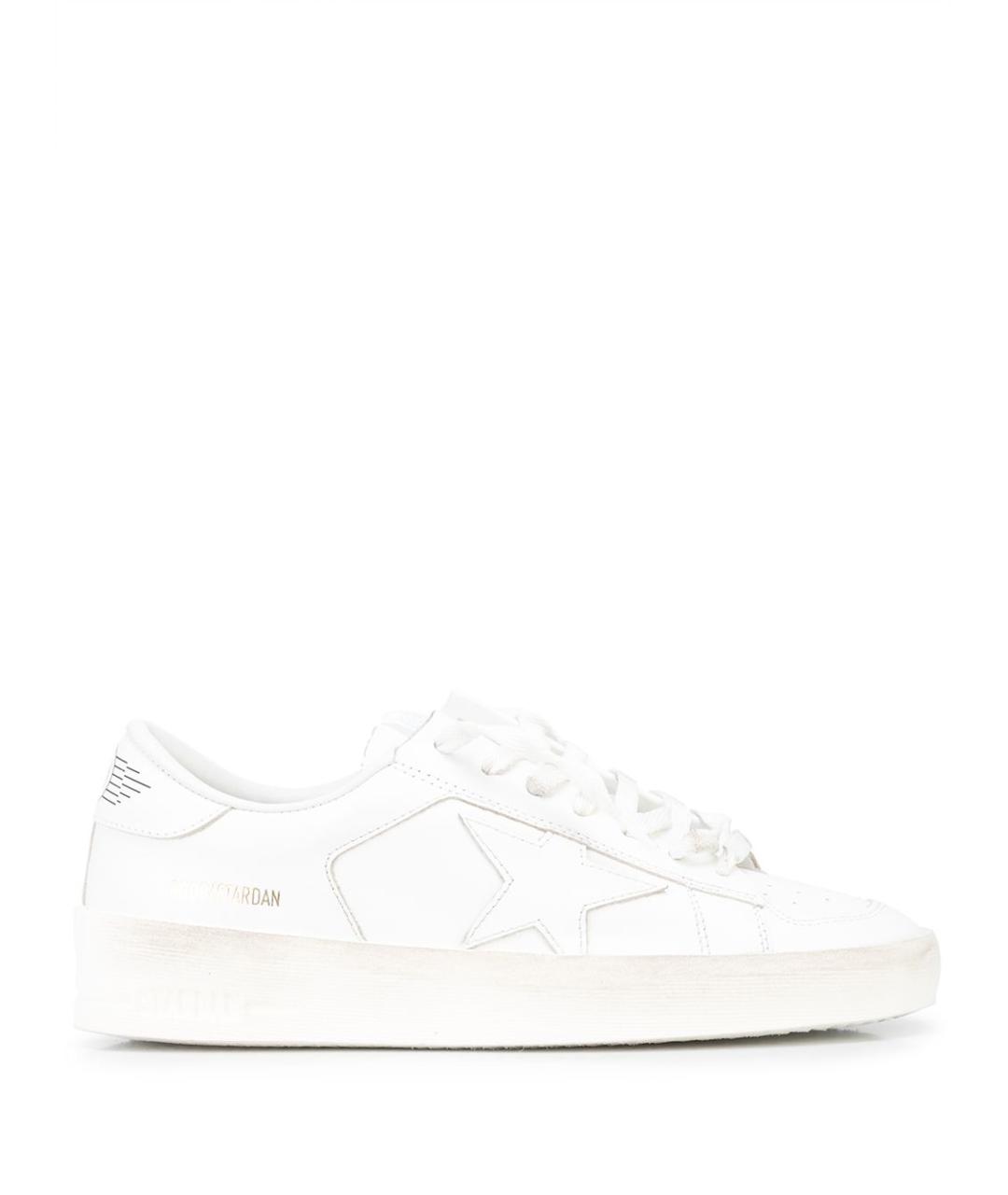 GOLDEN GOOSE DELUXE BRAND Белые кожаные кеды, фото 1